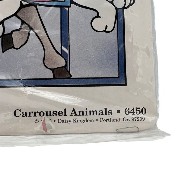 Vintage Daisy Kingdom Iron-On Transfer Carrousel Animals 6450 - Picture 3 of 5